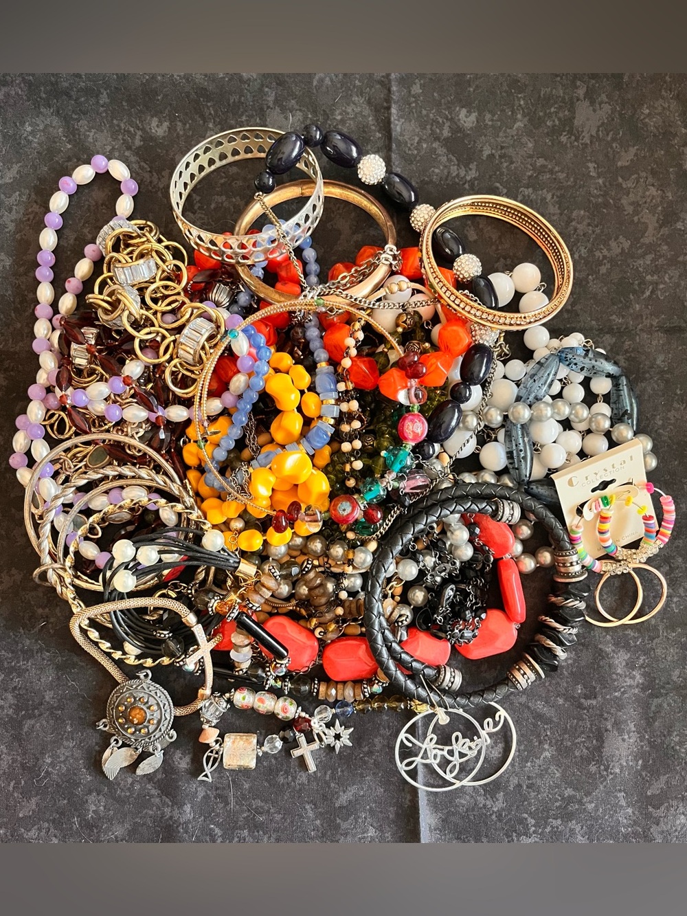 Craft & Wearable Lot - Assorted Bracelets & Necklaces
